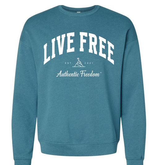 Live Free Authentic Freedom® Crewneck